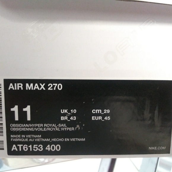 Nike Air Max 270. New. Men's Sizes: - Picture 8 of 8